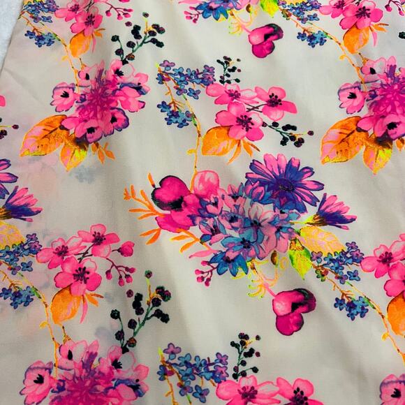 Romeo & Juliet Couture Sleeveless Floral Print A-Line Mini Dress Size Small - Picture 7 of 10